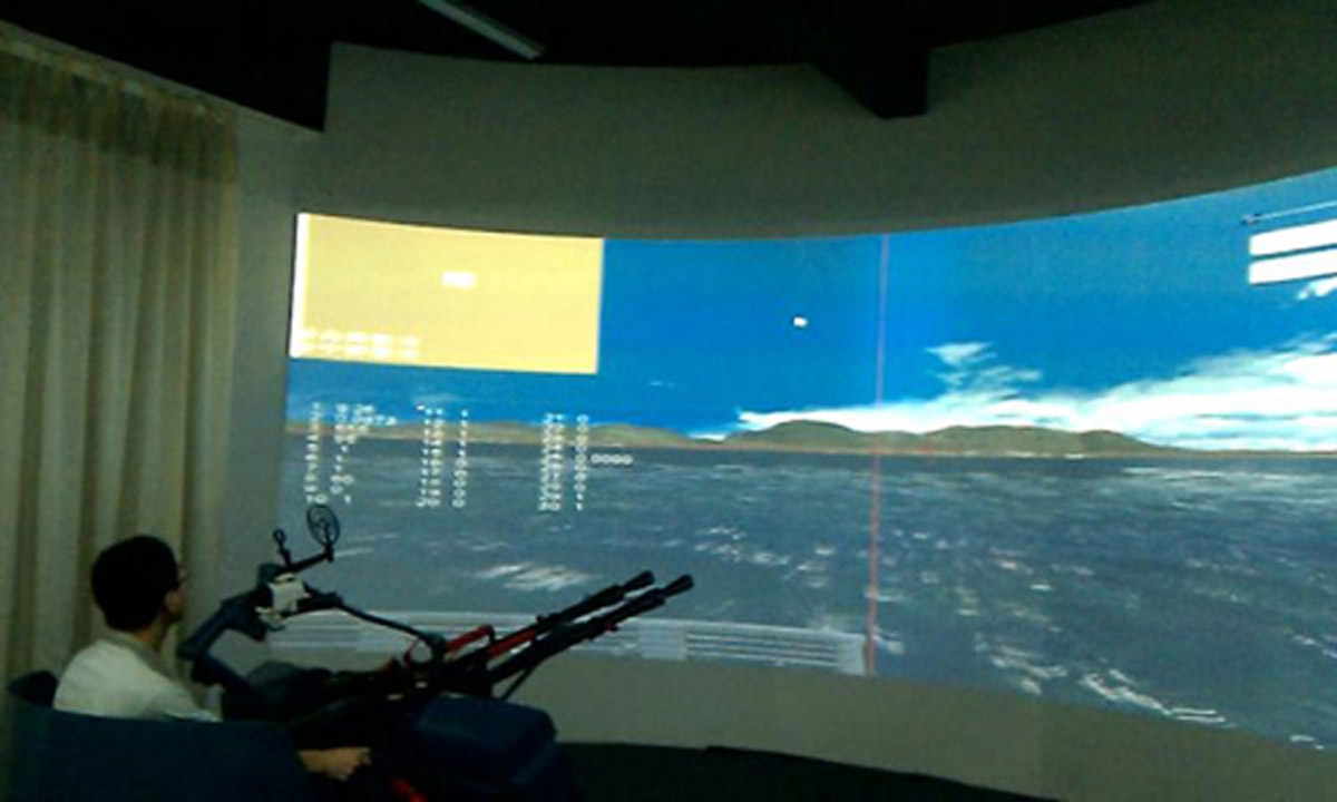 克孜勒苏互动电影舰载高机训练系统