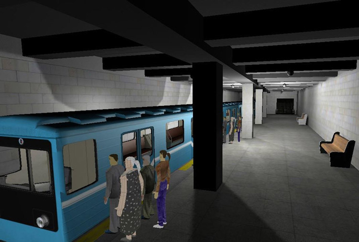 高明互动电影虚拟动车地铁