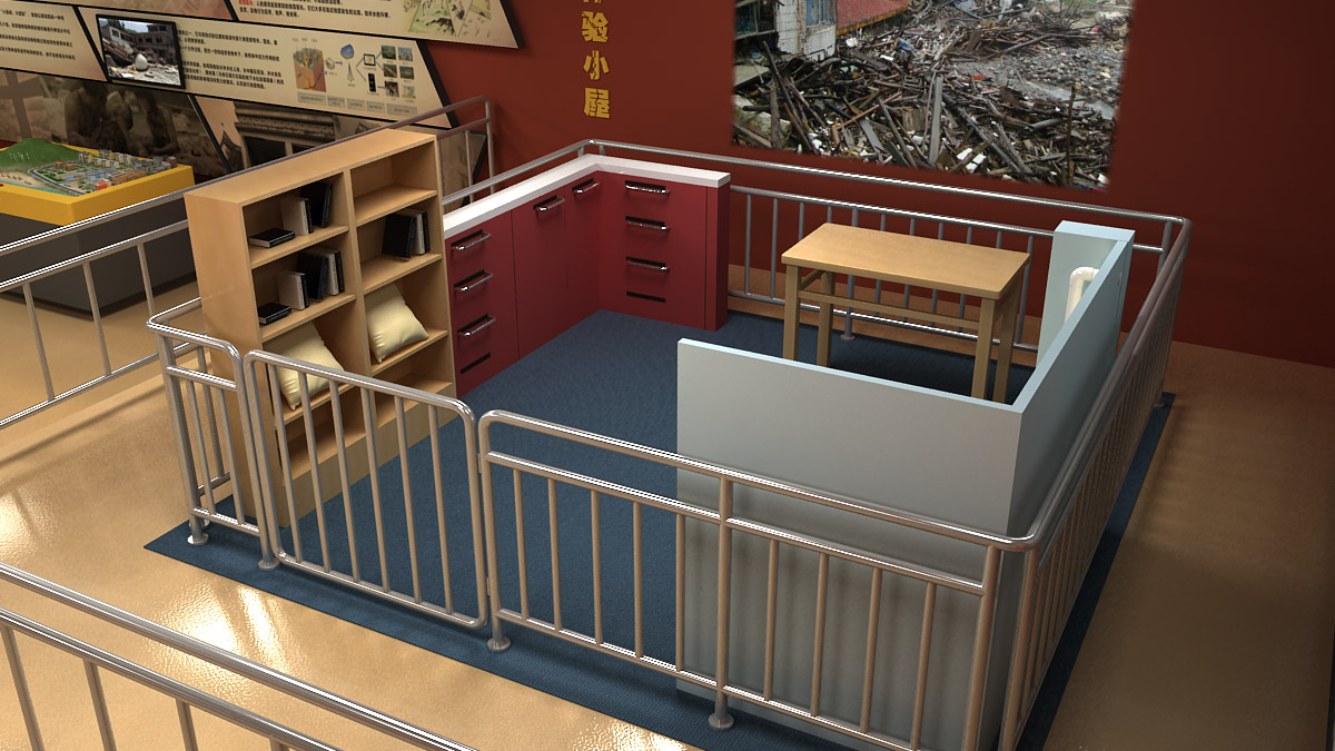 阿克陶互动电影小型校园地震模拟平台