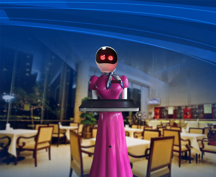 潮州互动电影送餐机器人