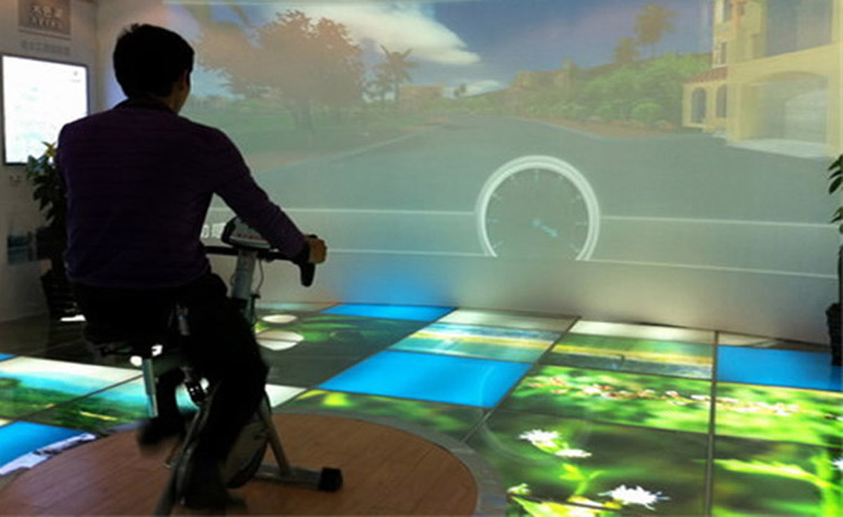 滨湖互动电影虚拟踩单车
