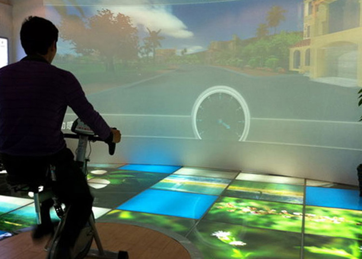 长顺互动电影虚拟单车漫游