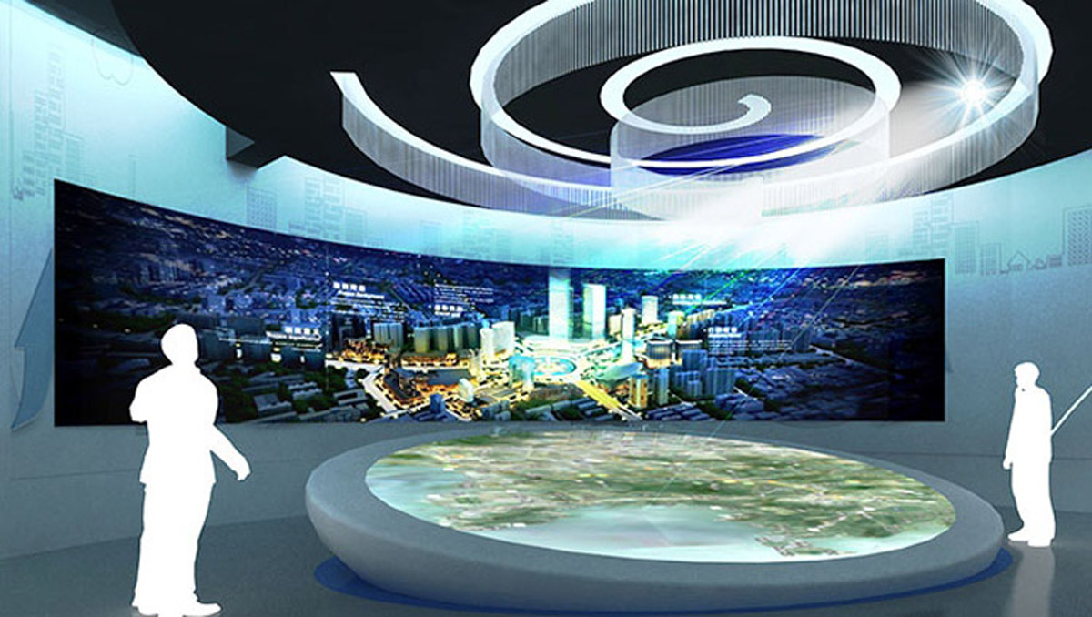 天柱互动电影智慧城市展示