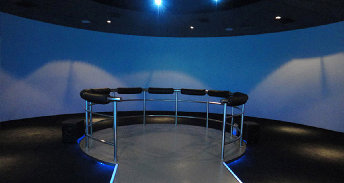 龙港互动电影360°环幕影院数字媒体展厅
