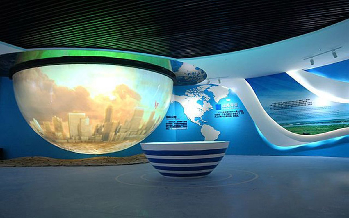 湖南互动电影展厅球幕系统展示